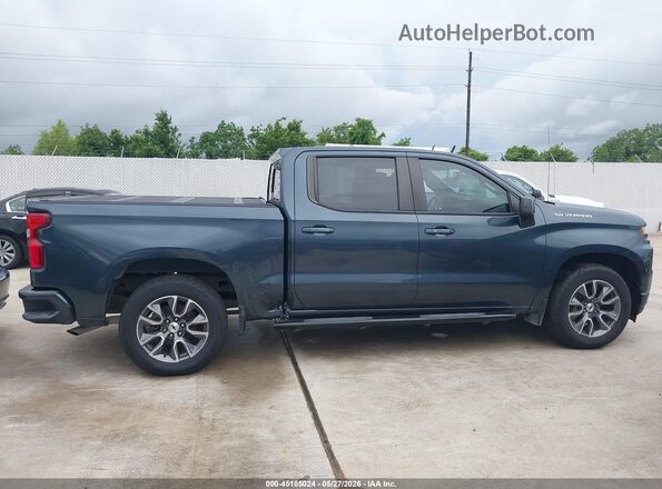 3GCPWDED8LG129975 2020 CHEVROLET SILVERADO Blue უკანა სალონის ხედი