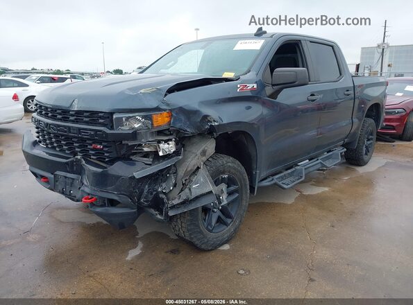3GCPYCEF1LG420372 2020 CHEVROLET SILVERADO Blue Առջևի ձախ երեք քառորդ տեսարան