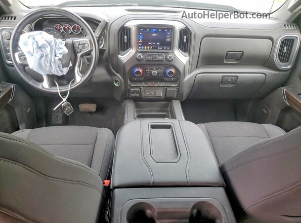 3GCPYFED2MG382636 2021 CHEVROLET SILVERADO Black Առջևի վահանակի տեսք