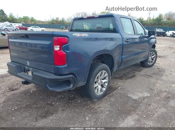 3GCUDAED2NG569961 2022 CHEVROLET SILVERADO Blue Tył prawy