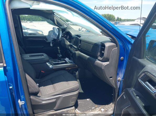 3GCUDEET4NG689355 2022 CHEVROLET SILVERADO Dark Blue Vista interior delantera