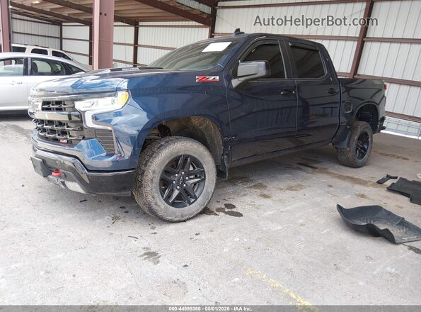 3GCUDFE82PG270666 2023 CHEVROLET SILVERADO Blue წინა მარცხენა ხედი სამი მეოთხედიდან