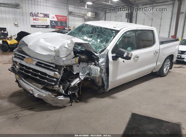 3GCUDGED9NG515852 2022 CHEVROLET SILVERADO White Առջևի ձախ երեք քառորդ տեսարան