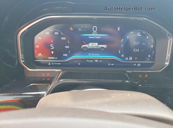 3GCUDGED9PG344152 2023 CHEVROLET SILVERADO White Вид щитка приладів