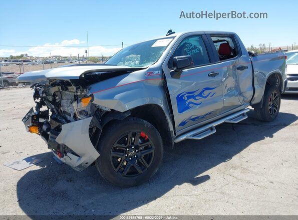 3GCUKCED7SG374810 2025 CHEVROLET SILVERADO Silver Front left