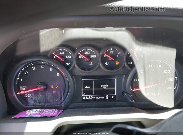 3GCUKCED7SG374810 2025 CHEVROLET SILVERADO Silver Rear seats view