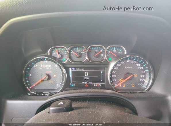 3GCUKREC0HG481698 2017 CHEVROLET SILVERADO Blue Rear seats view