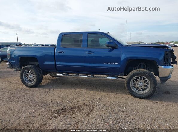 3GCUKREC1HG154789 2017 CHEVROLET SILVERADO Blue Rear interior view