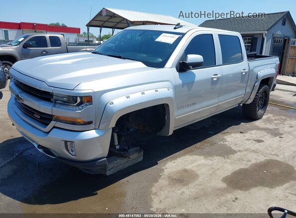 3GCUKREC3HG221327 2017 CHEVROLET SILVERADO Silver Առջևի ձախ երեք քառորդ տեսարան