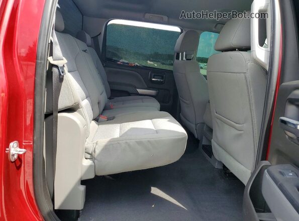 3GCUKRECXJG580972 2018 CHEVROLET SILVERADO Burgundy Rear seats view