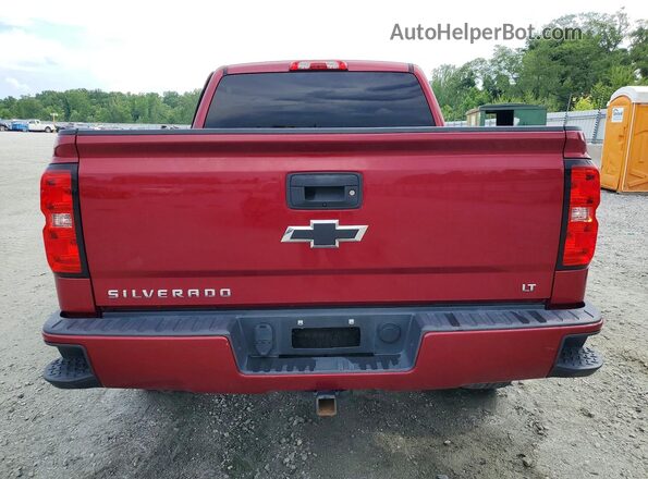 3GCUKRECXJG580972 2018 CHEVROLET SILVERADO Burgundy Rear view