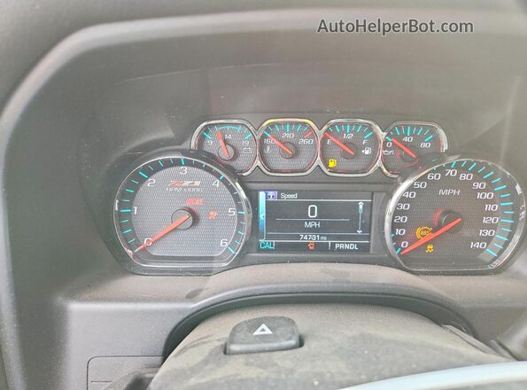 3GCUKSEC3HG209699 2017 CHEVROLET SILVERADO Black Instrument cluster view