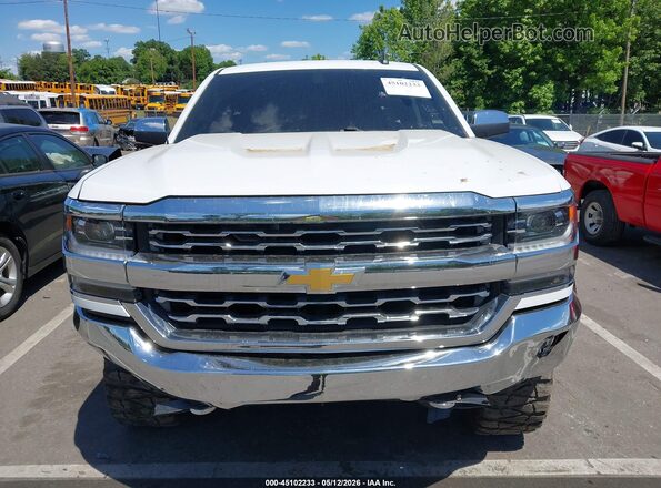 3GCUKSEC7HG182491 2017 CHEVROLET SILVERADO Белый Вид щитка приборов