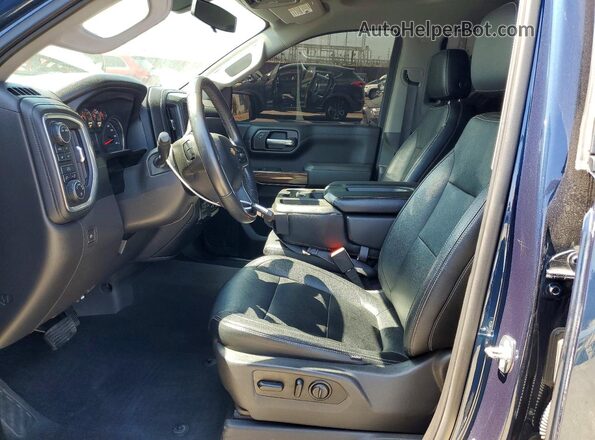 3GCUYDED6LG166228 2020 CHEVROLET SILVERADO Blue Widok wnętrza z przodu