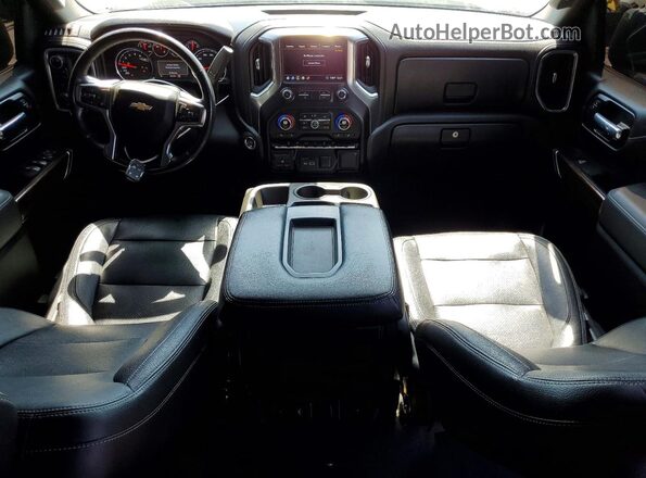 3GCUYDED6LG166228 2020 CHEVROLET SILVERADO Blue Widok deski rozdzielczej