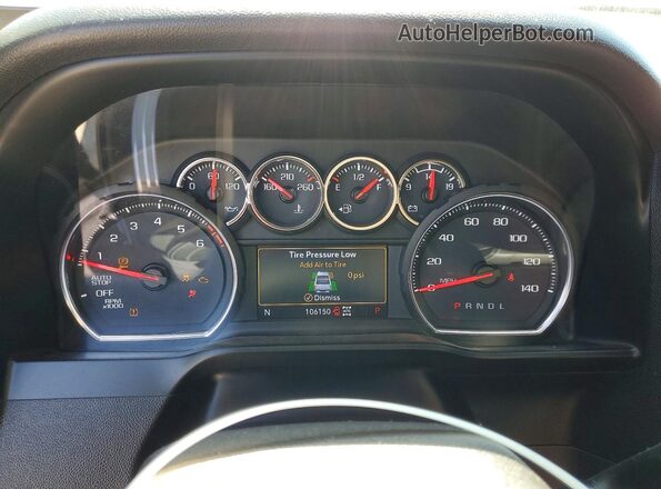 3GCUYDED6LG166228 2020 CHEVROLET SILVERADO Blue Widok zestawu wskaźników