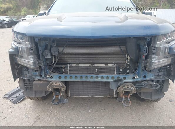 3GCUYDET7LG296199 2020 CHEVROLET SILVERADO Blue Widok z przodu