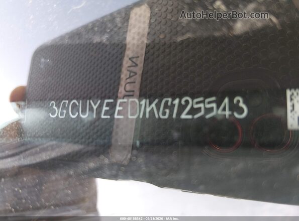3GCUYEED1KG125543 2019 CHEVROLET SILVERADO Red 