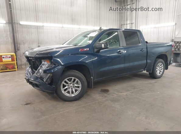 3GCUYEED5LG186668 2020 CHEVROLET SILVERADO Blue Առջևի ձախ երեք քառորդ տեսարան