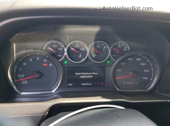 3GCUYEED8LG416090 2020 CHEVROLET SILVERADO Серебряный Вид щитка приборов
