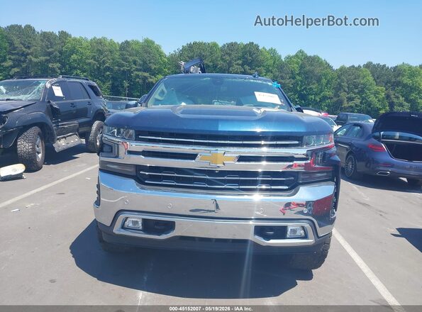 3GCUYGET6MG293281 2021 CHEVROLET SILVERADO Blue წინა პანელის ხედი