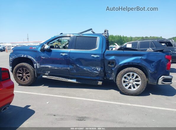 3GCUYGET6MG293281 2021 CHEVROLET SILVERADO Blue უკანა სალონის ხედი