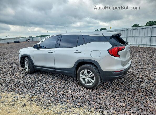 3GKALLEV3JL251461 2018 GMC TERRAIN Silver Trasero izquierdo