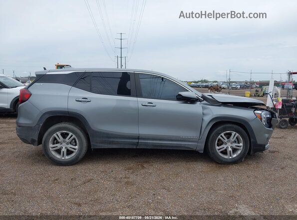 3GKALMEG0PL218336 2023 GMC TERRAIN Gray Rear interior view