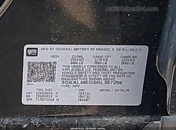 3GKALMEG5RL397296 2024 GMC TERRAIN Черный Вид подкапотного пространства