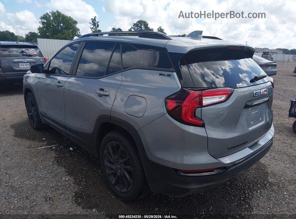 3GKALMEG8PL120395 2023 GMC TERRAIN Серебряный Задняя левая четверть