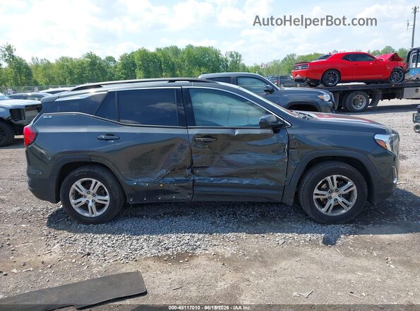 3GKALMEV0JL246773 2018 GMC TERRAIN Gray Rear interior view