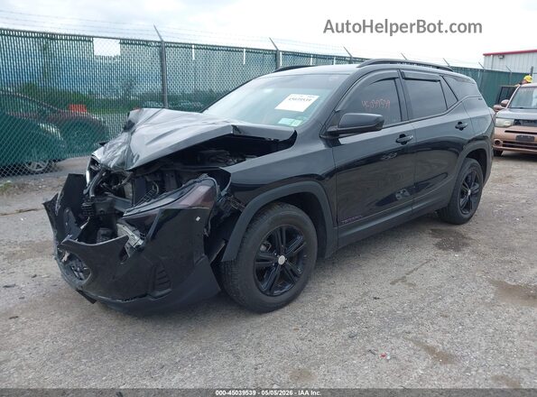 3GKALMEV0JL371269 2018 GMC TERRAIN Black Vista tres cuartos delantera izquierda