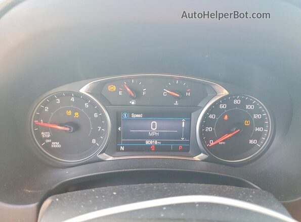 3GKALMEV0KL267186 2019 GMC TERRAIN Черный Вид щитка приборов