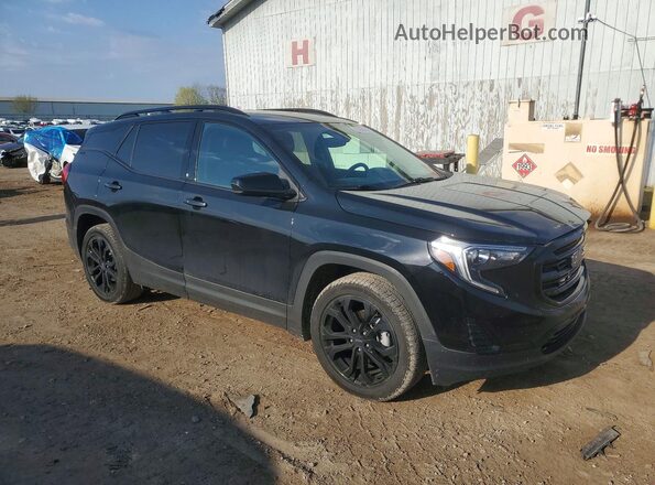 3GKALMEV0ML400368 2021 GMC TERRAIN Black Передня права чверть