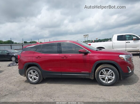3GKALMEV2JL324132 2018 GMC TERRAIN Red უკანა სალონის ხედი
