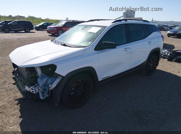 3GKALMEV2LL170380 2020 GMC TERRAIN White Առջևի ձախ երեք քառորդ տեսարան
