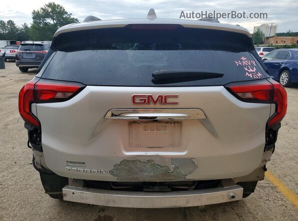3GKALMEV3JL198007 2018 GMC TERRAIN Silver Widok z tyłu