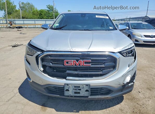 3GKALMEV3LL154138 2020 GMC TERRAIN Silver Front view