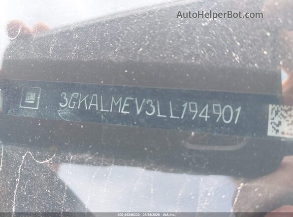 3GKALMEV3LL194901 2020 GMC TERRAIN Black Вид підкапотного простору