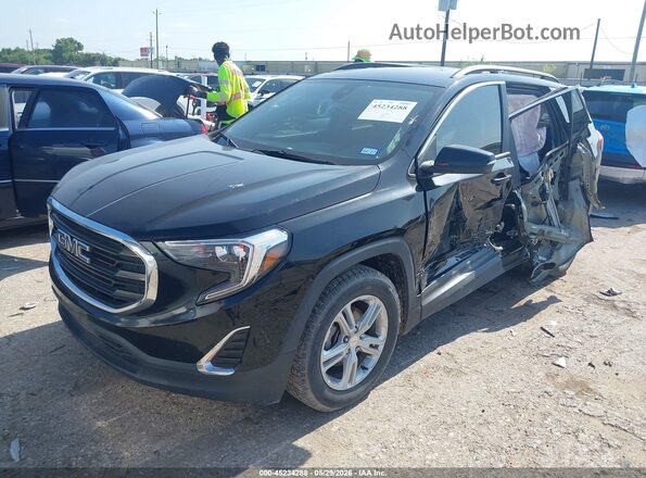3GKALMEV3ML337704 2021 GMC TERRAIN Black Vista tres cuartos delantera izquierda