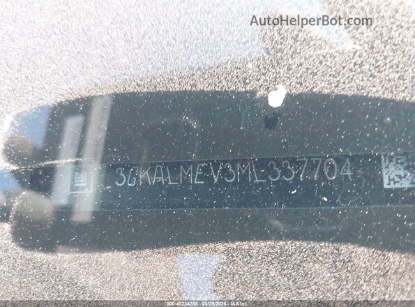 3GKALMEV3ML337704 2021 GMC TERRAIN Black Vista del compartimento del motor