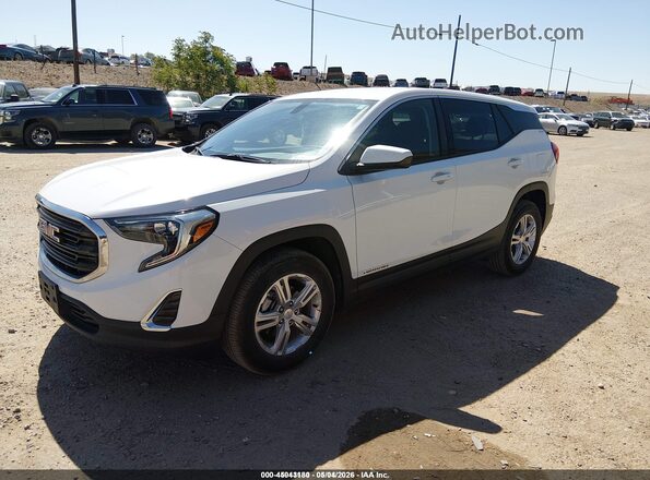 3GKALMEV5KL117350 2019 GMC TERRAIN Белый Передняя левая четверть