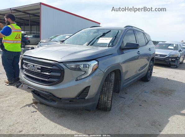 3GKALMEV5LL172575 2020 GMC TERRAIN Gray Front left
