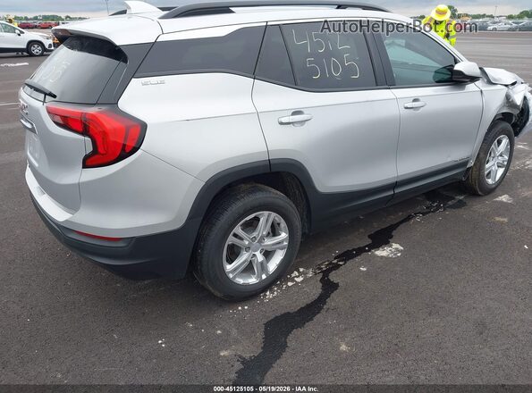3GKALMEV6JL197739 2018 GMC TERRAIN Серебряный Задняя правая четверть