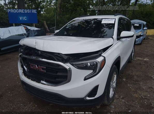 3GKALMEV6JL245238 2018 GMC TERRAIN White Դիմացի տեսք