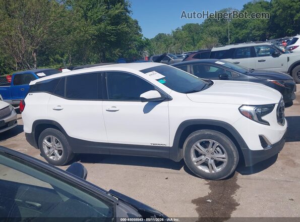 3GKALMEV6JL294049 2018 GMC TERRAIN White Вид задньої частини салону