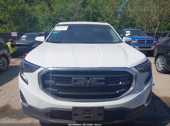 3GKALMEV6JL294049 2018 GMC TERRAIN White Вид щитка приладів