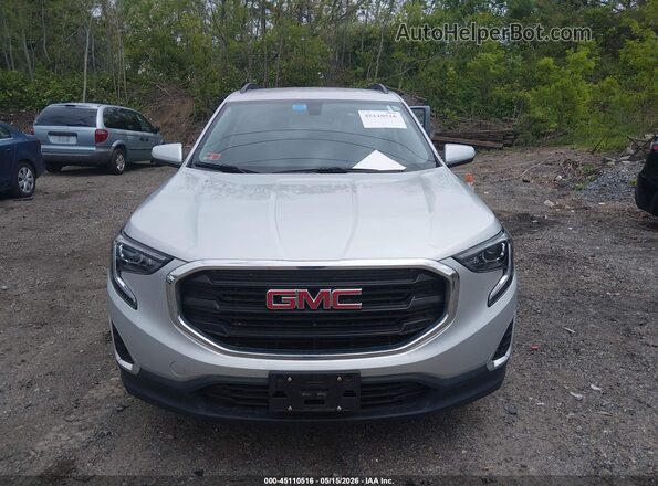 3GKALMEV6JL314932 2018 GMC TERRAIN Серебряный Вид задней части салона