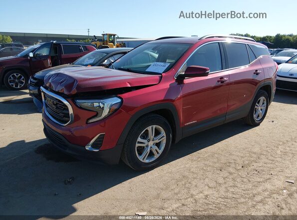 3GKALMEV6KL247394 2019 GMC TERRAIN Red წინა მარცხენა ხედი სამი მეოთხედიდან