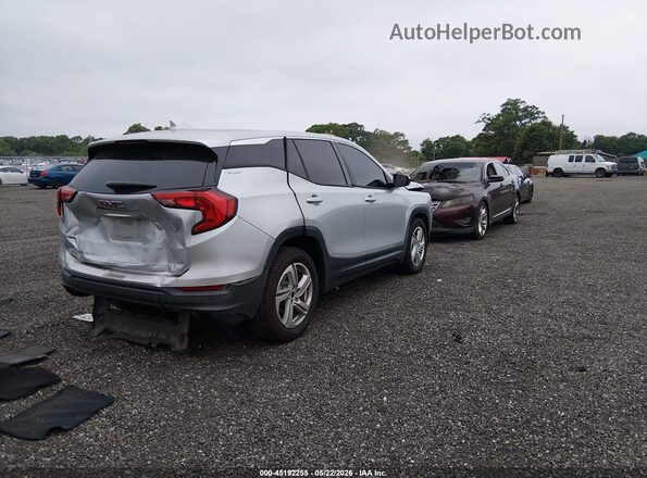 3GKALMEV7JL197765 2018 GMC TERRAIN Silver Trasero derecho